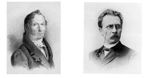 C.L. Engel (gravyyri: K.I.Senff 1829) ja Gustaf Nyström