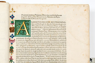 Albrecht de Eyb, Margarita poetica. Rome: Ulrich Hahn 1475.