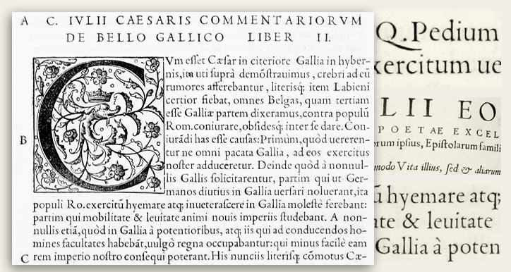 Caesar, Gaius Julius: Rerum ab se gestarum commentarii. Paris: Michel Vascosan 1543